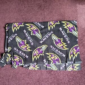Baltimore Ravens Fleece Scarf - Black & Purple Logo Pattern